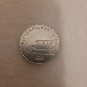 Vintage Sunoco Rickenbacker Sedan 1923 Antique Car Series 2 Coin 1969 Collector